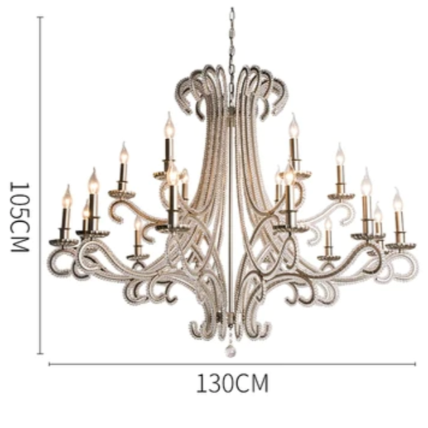 Vintage Octopus Tentacle Crystal Chandelier with K9 Crystal and Metal Finish for Living Room