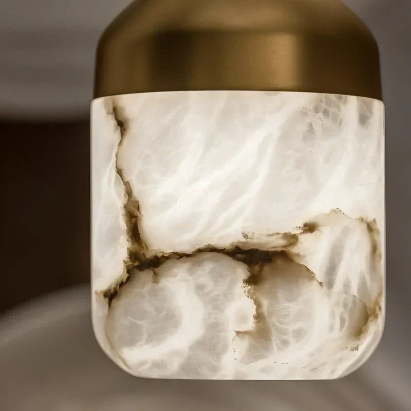 Modern Alabaster Staircase Chandelier for Living Room / staircase / foyer