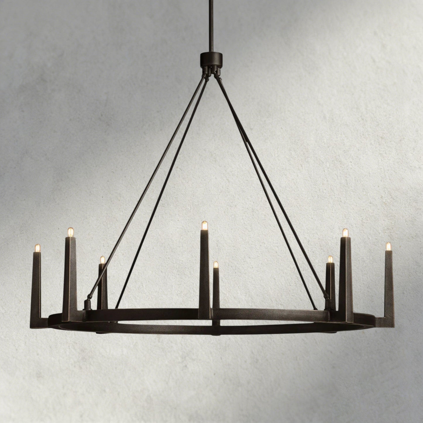 54" / Bronze Emmet Round Chandelier 42", 54"