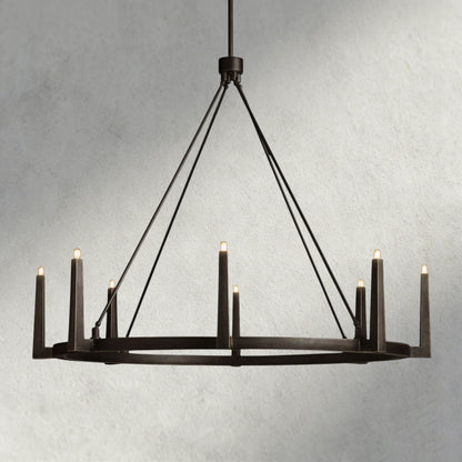 54" / Bronze Emmet Round Chandelier 42", 54"