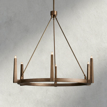 42" / Brass Emmet Round Chandelier 42", 54"