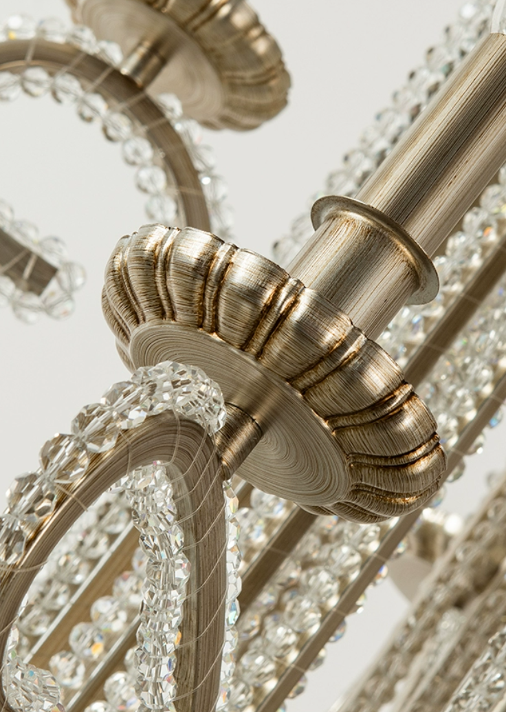 Vintage Octopus Tentacle Crystal Chandelier with K9 Crystal and Metal Finish for Living Room