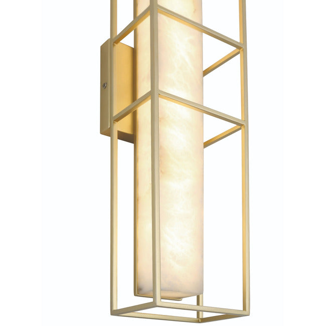 Saga Indoor / Outdoor Alabaster Wall Sconce