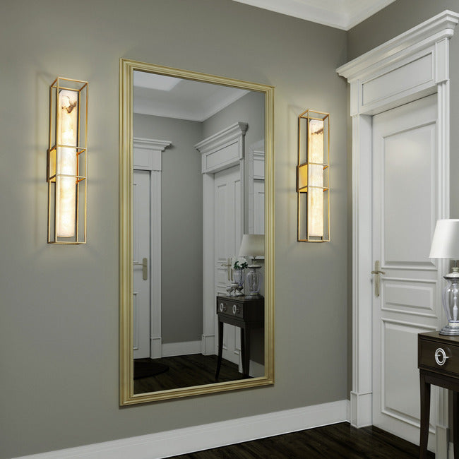 Saga Indoor / Outdoor Alabaster Wall Sconce