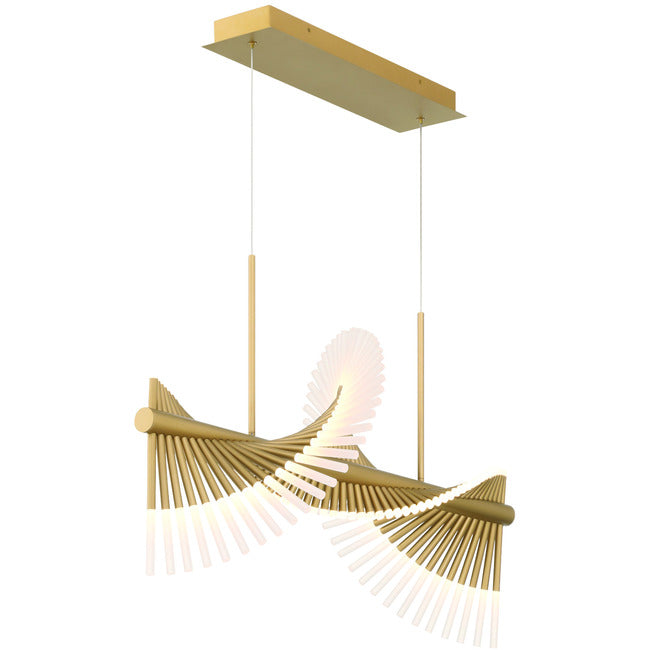 Organic Bloom Linear Chandelier