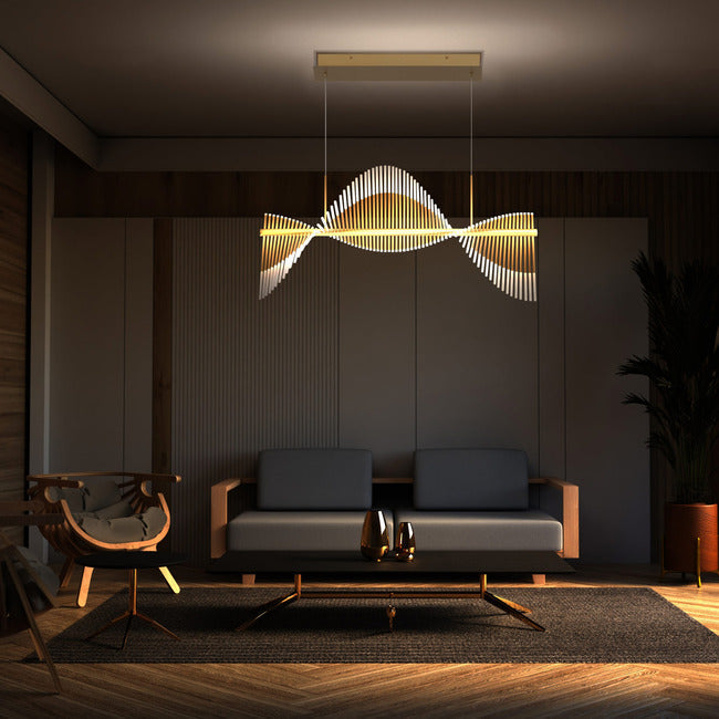 Organic Bloom Linear Chandelier