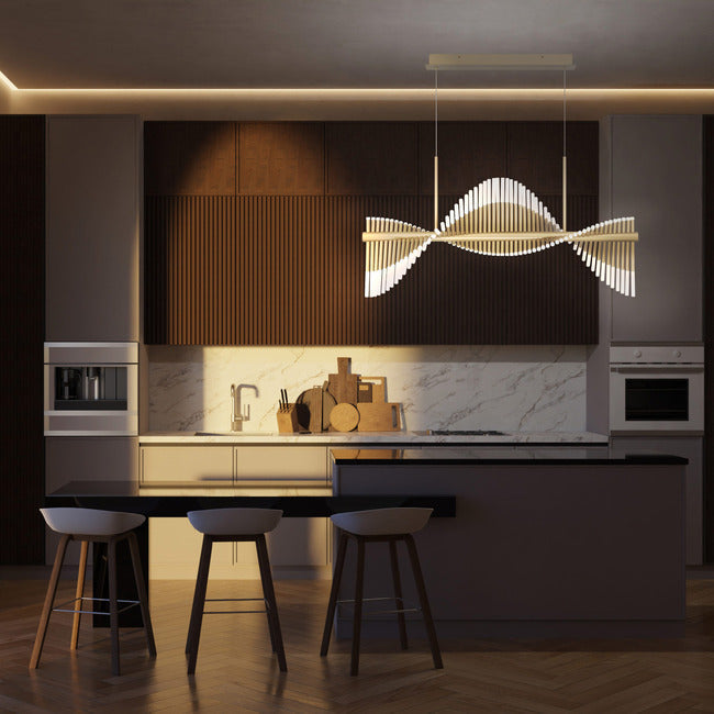 Organic Bloom Linear Chandelier