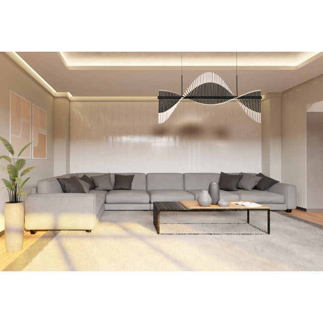 Organic Bloom Linear Chandelier