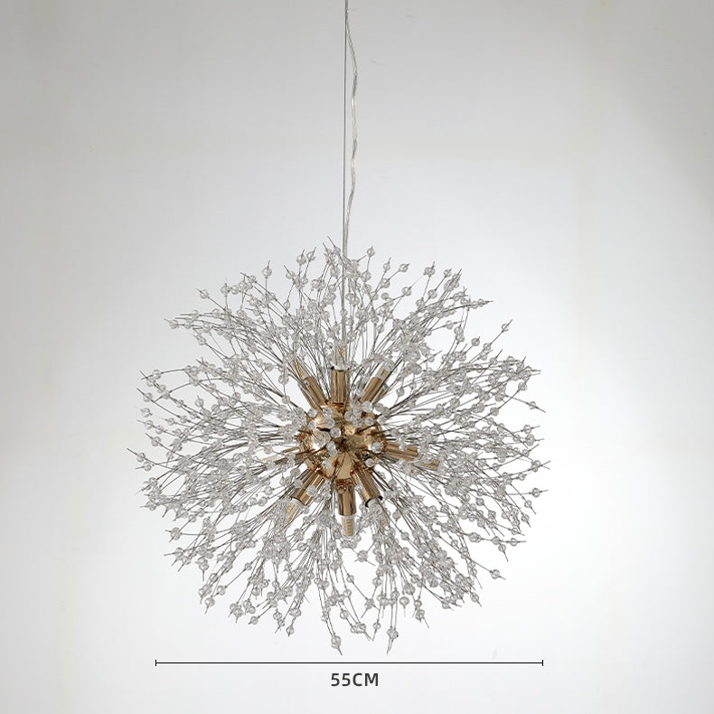 Dandelion Chandelier Sputnik Sphere in Firework Shape Modern Ceiling Light