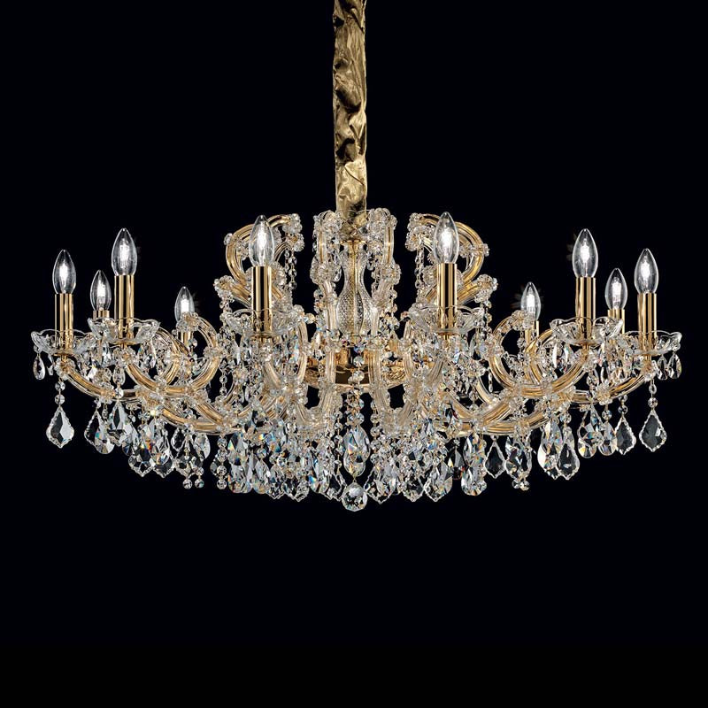 Flat Maria Theresa Crystal Chandelier