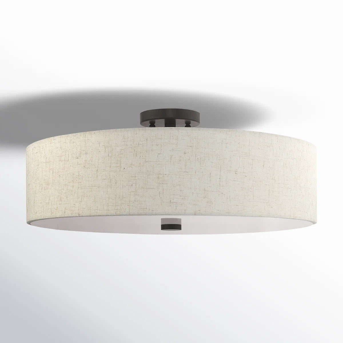 Flaire Fabric Semi Flush Mount