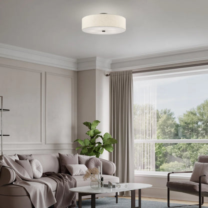 Flaire Fabric Semi Flush Mount
