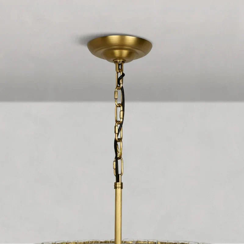 Ghiaccio Glass Oval Chandelier 54''65''