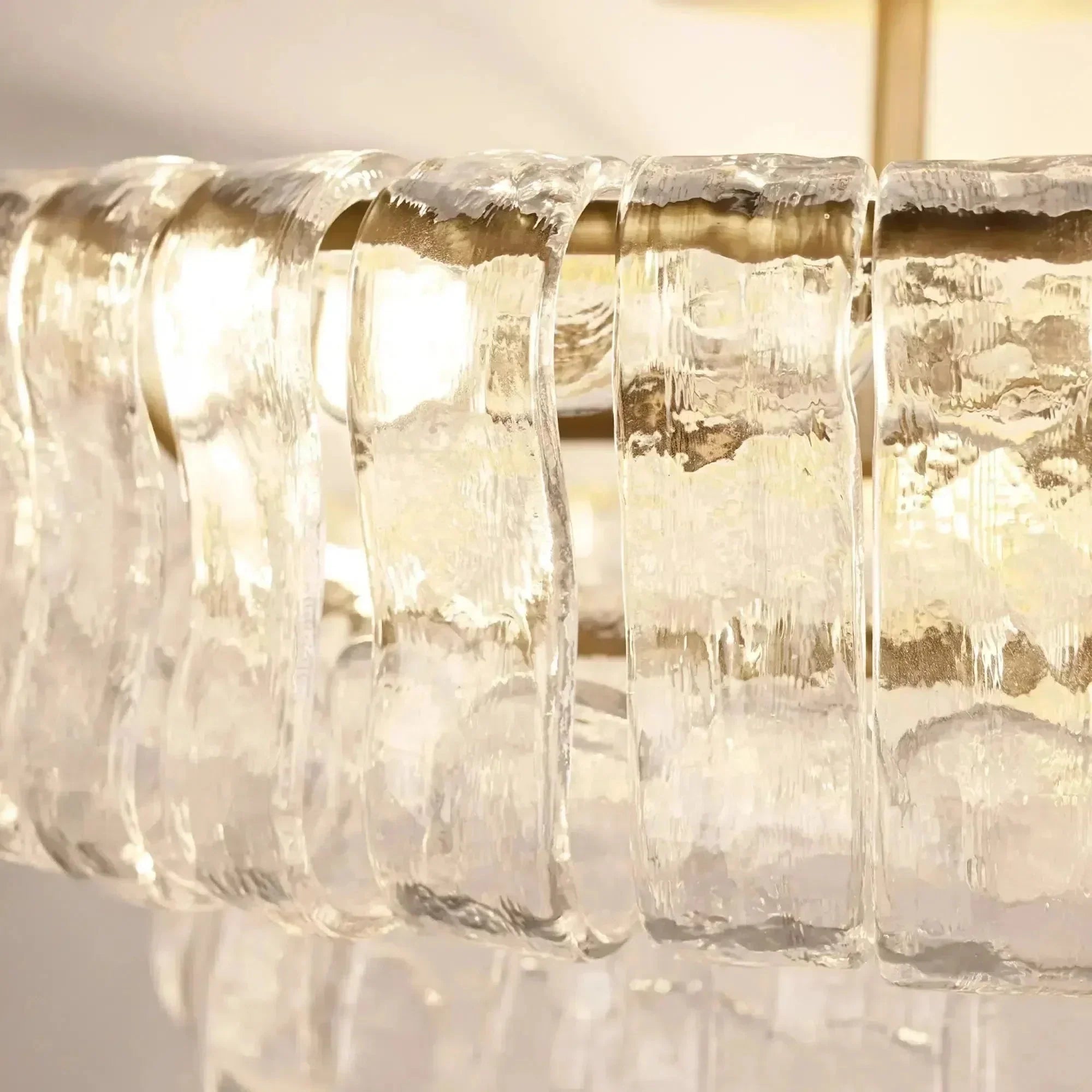 Ghiaccio Modern Glass Flushmount