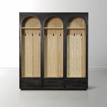 Hattie Triple Entryway Cabinet in Oak 69.75-Inchw