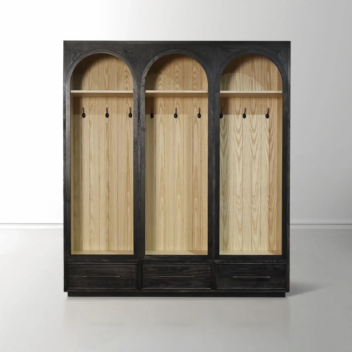 Hattie Triple Entryway Cabinet in Oak 69.75-Inchw