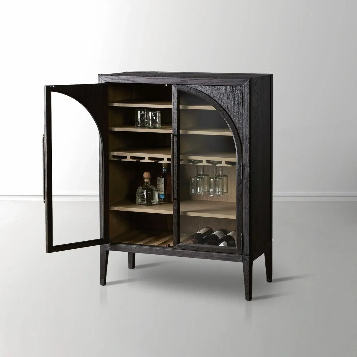 Hattie Low Bar Cabinet in Oak 36-Inchw