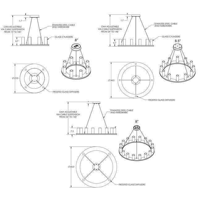 Axioma Ring Chandelier