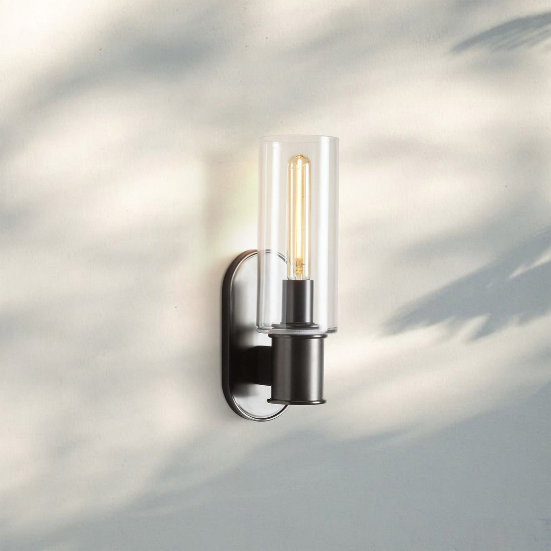 Harline Clear Glass Wall Sconce