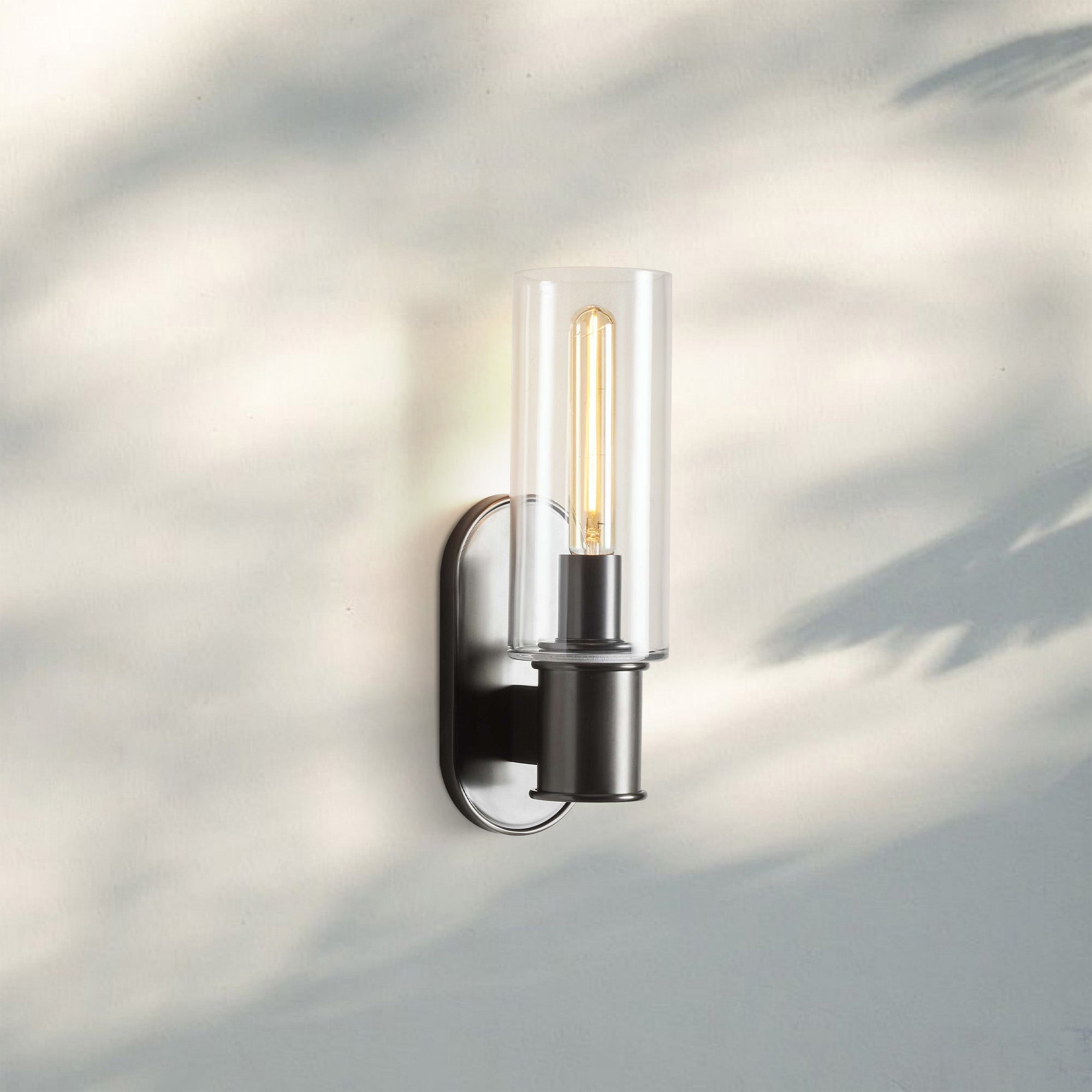 Harline Clear Glass Wall Sconce