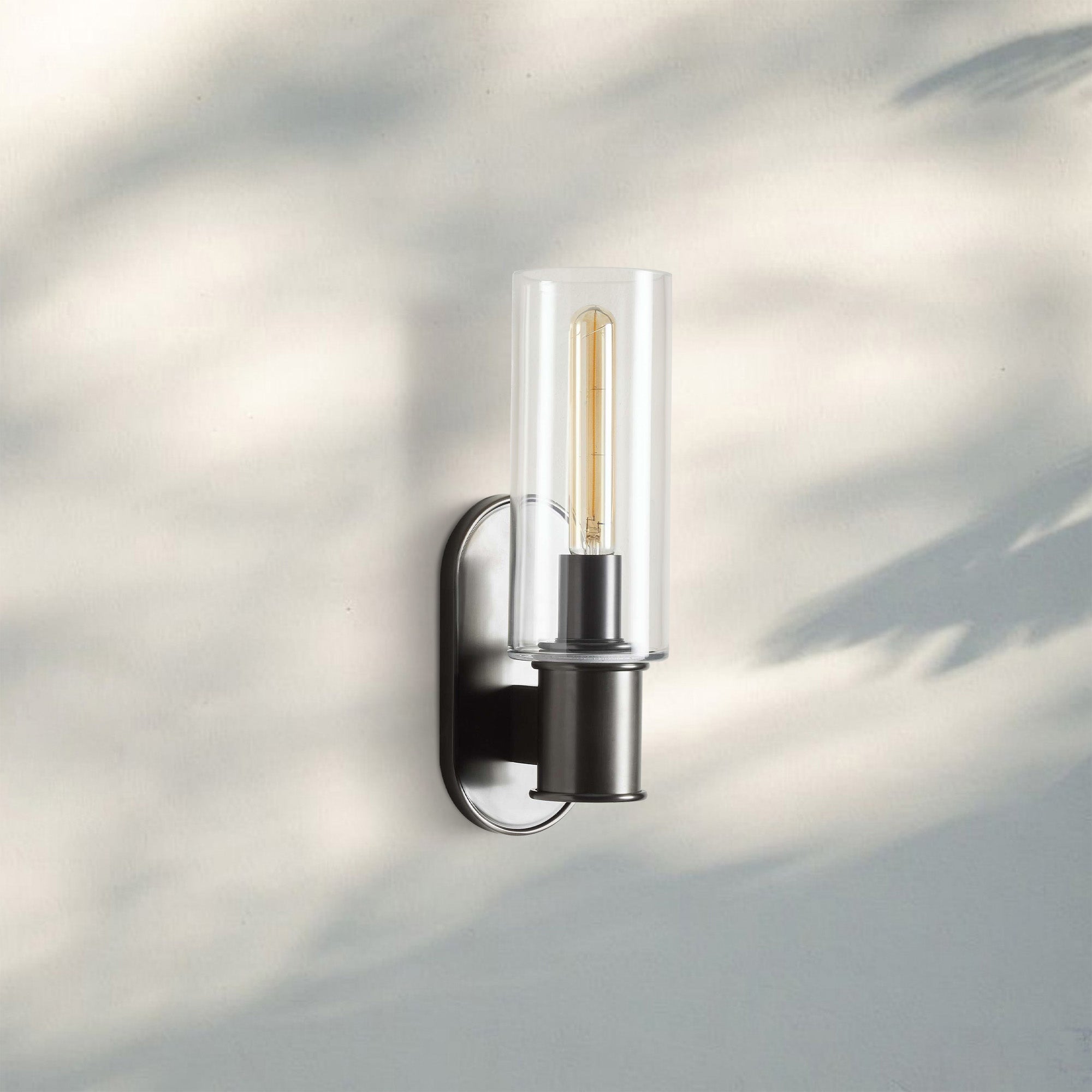Harline Clear Glass Wall Sconce