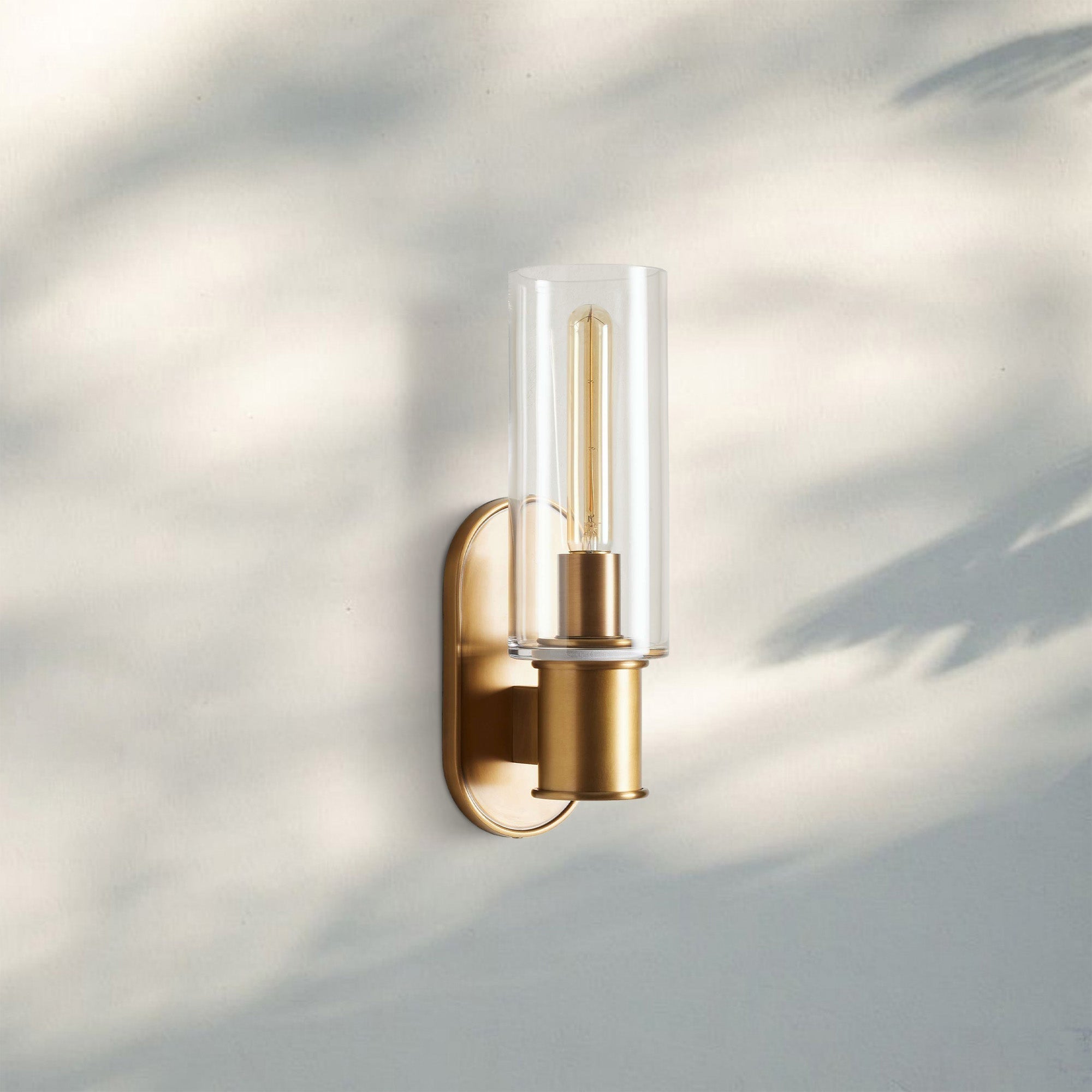 Harline Clear Glass Wall Sconce