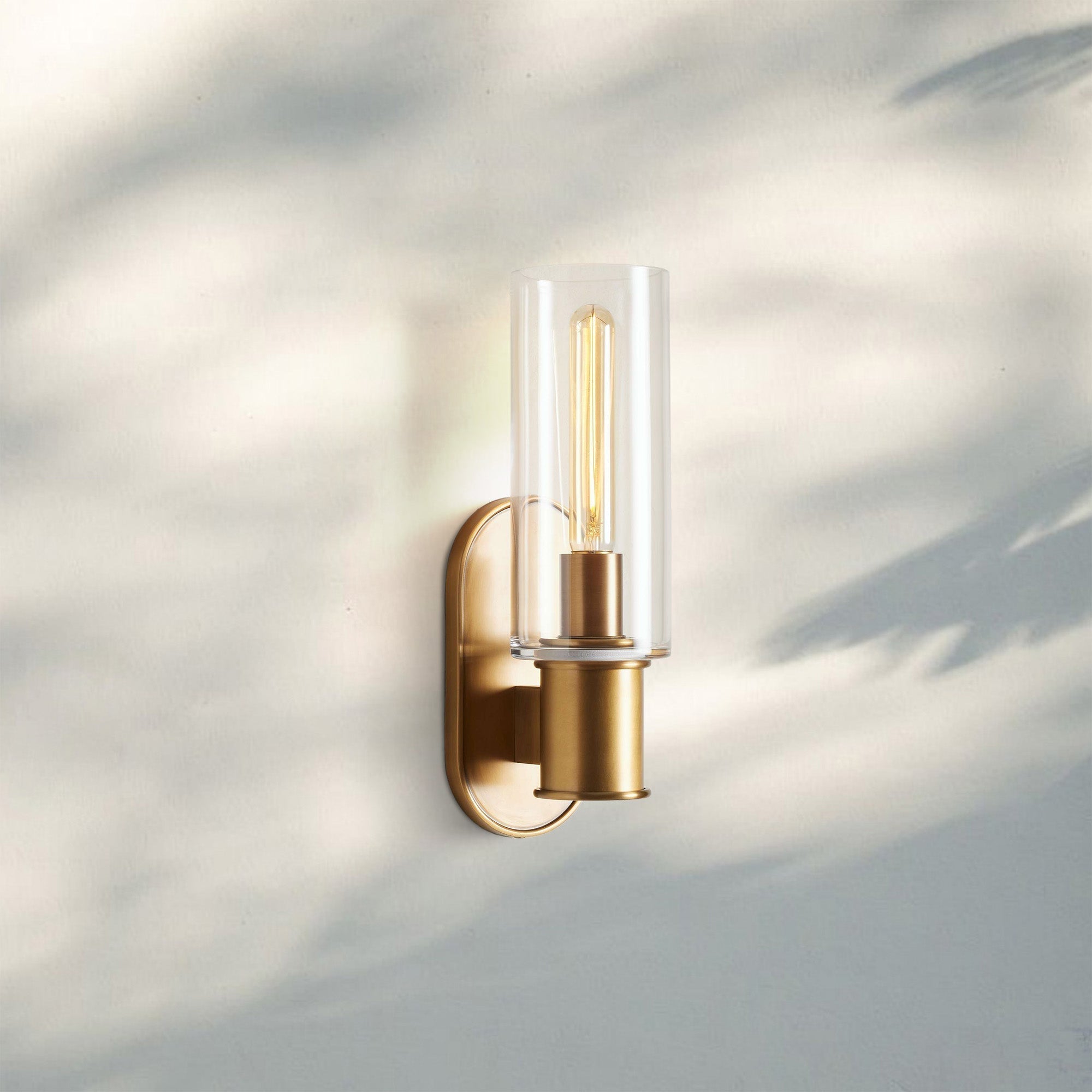 Harline Clear Glass Wall Sconce
