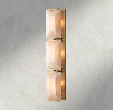 Harlow Calcite Triple Sconce