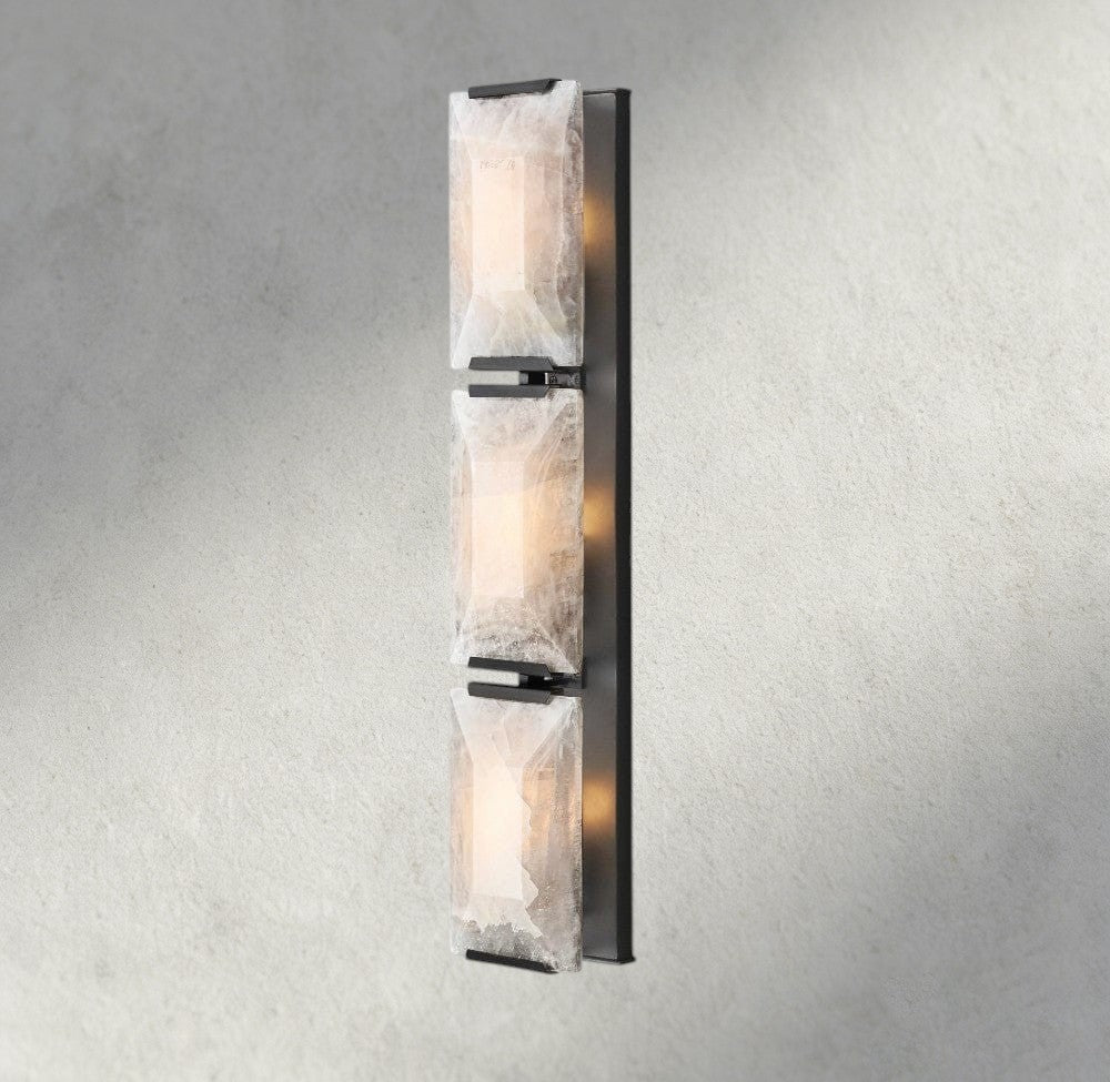 Harlow Calcite Triple Sconce