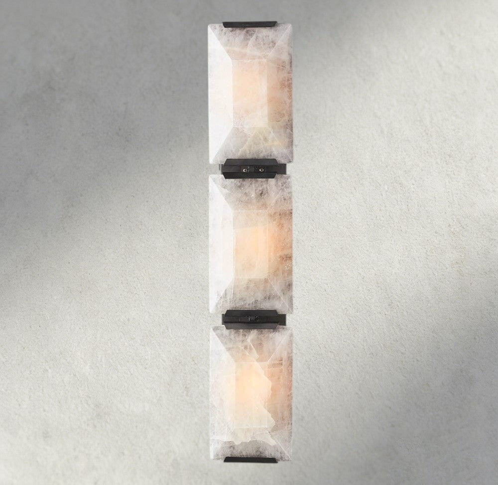 Harlow Calcite Triple Sconce