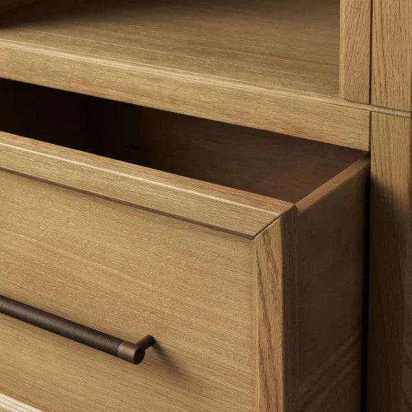 Hattie Single Entryway Cabinet in Oak 25-Inchw
