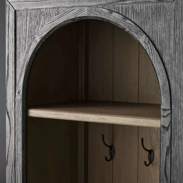 Hattie Single Entryway Cabinet in Oak 25-Inchw