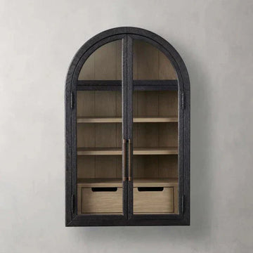 Hattie Wall Mounted Cabinet in Oak 24-Inchw