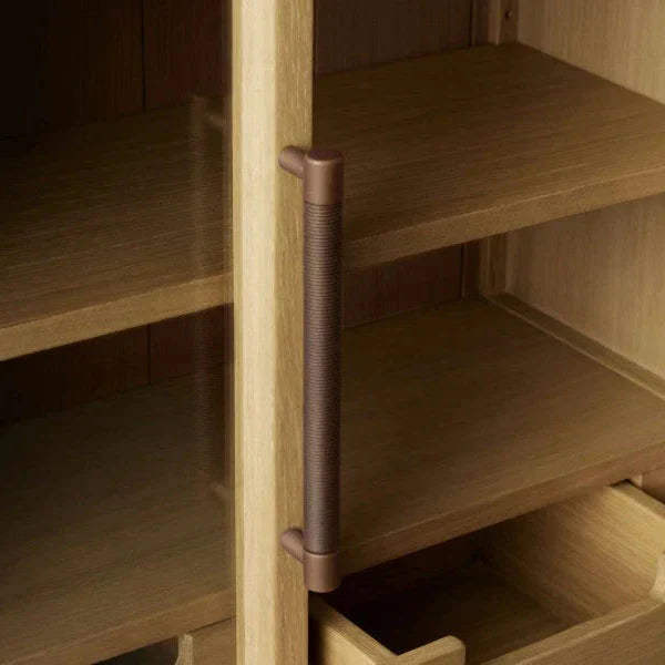 Hattie Wall Mounted Cabinet in Oak 24-Inchw