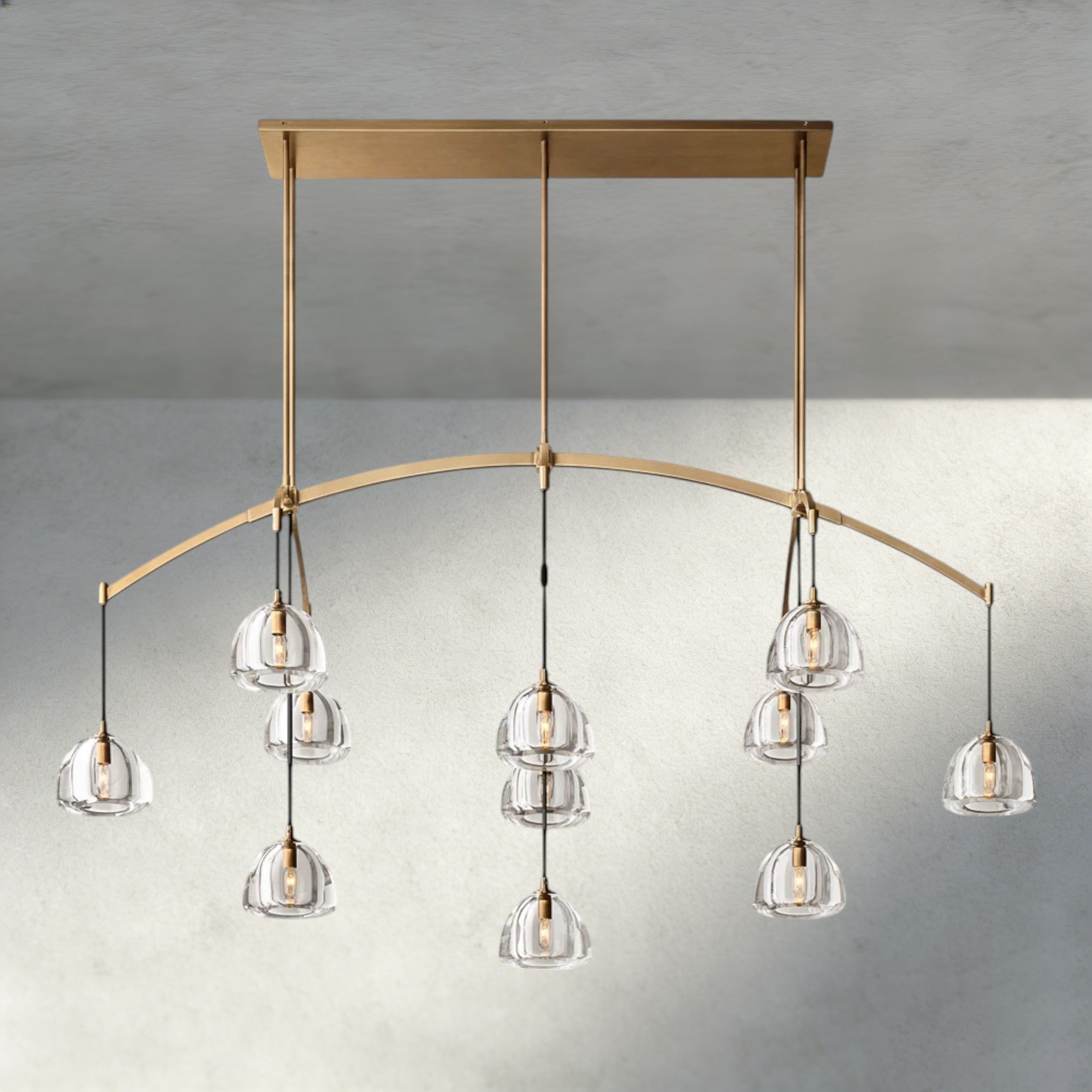 Hemisphere Linear Chandelier 54", 72"
