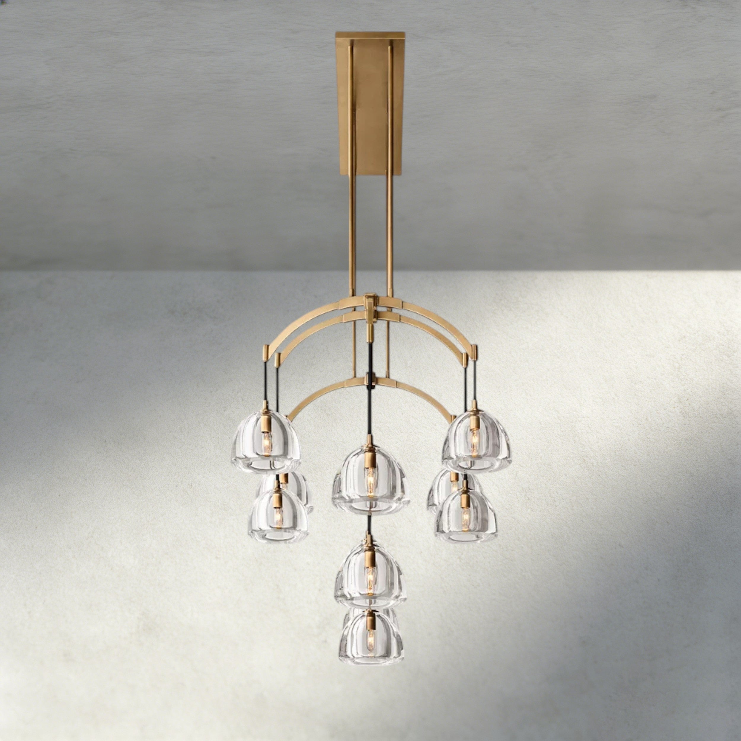 Hemisphere Linear Chandelier 54", 72"