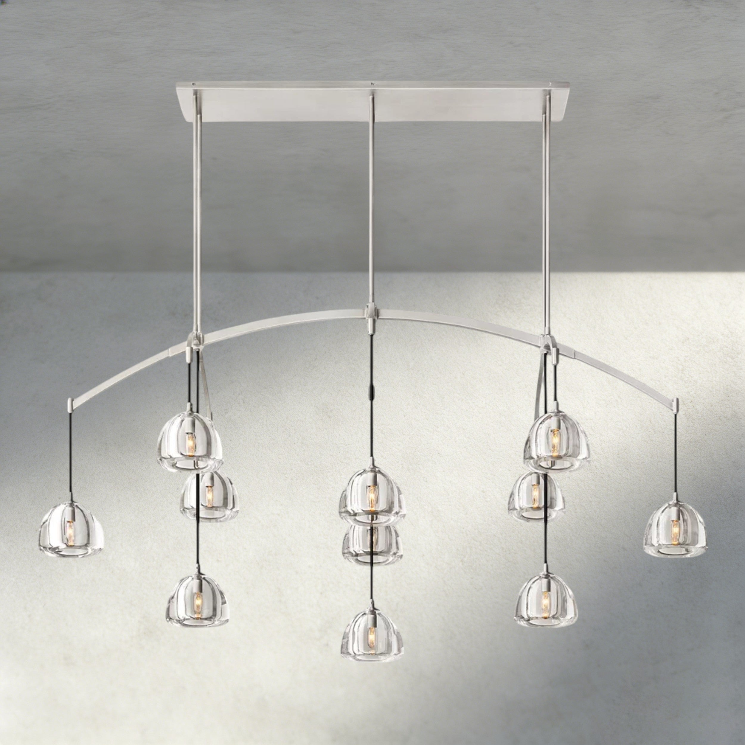 Hemisphere Linear Chandelier 54", 72"