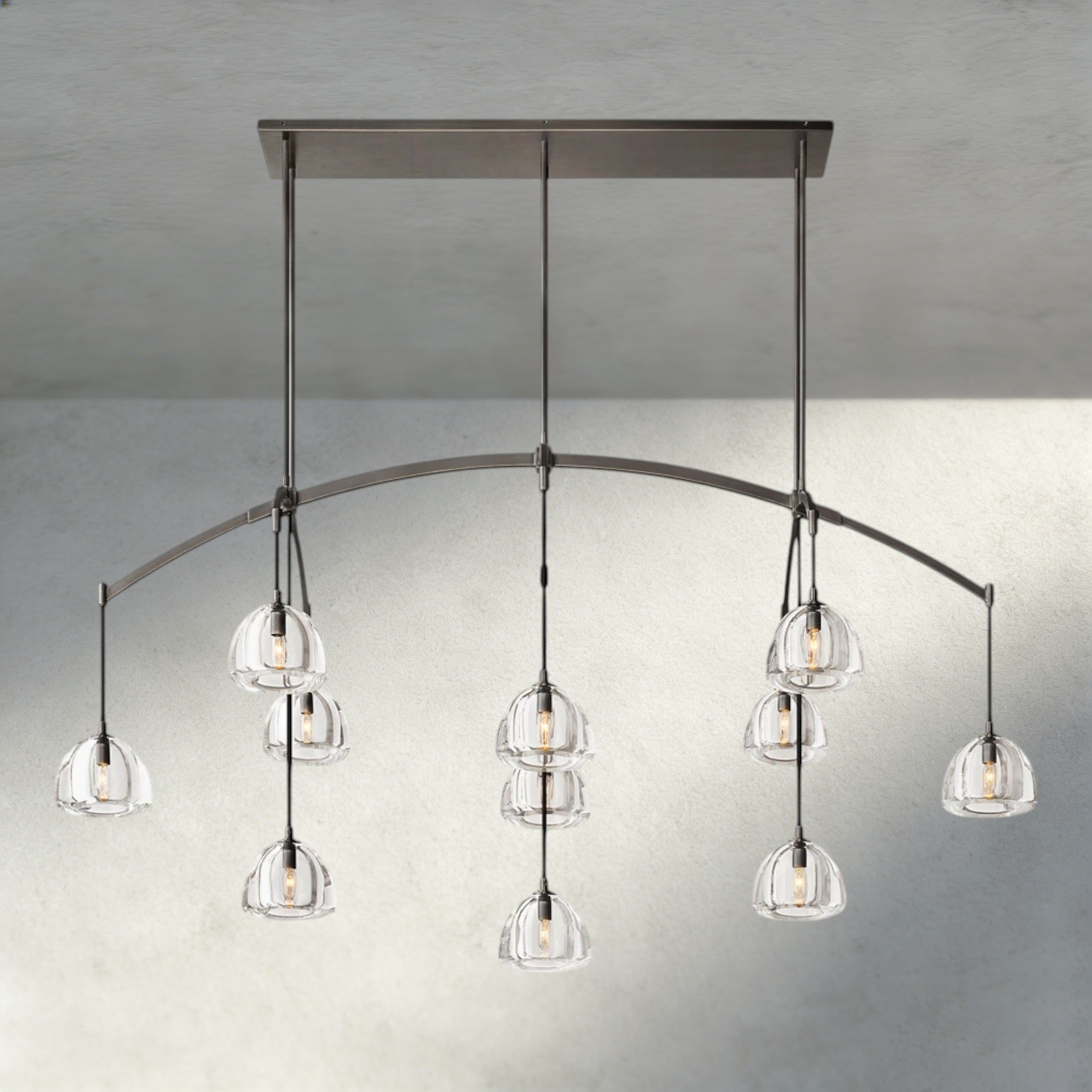 Hemisphere Linear Chandelier 54", 72"