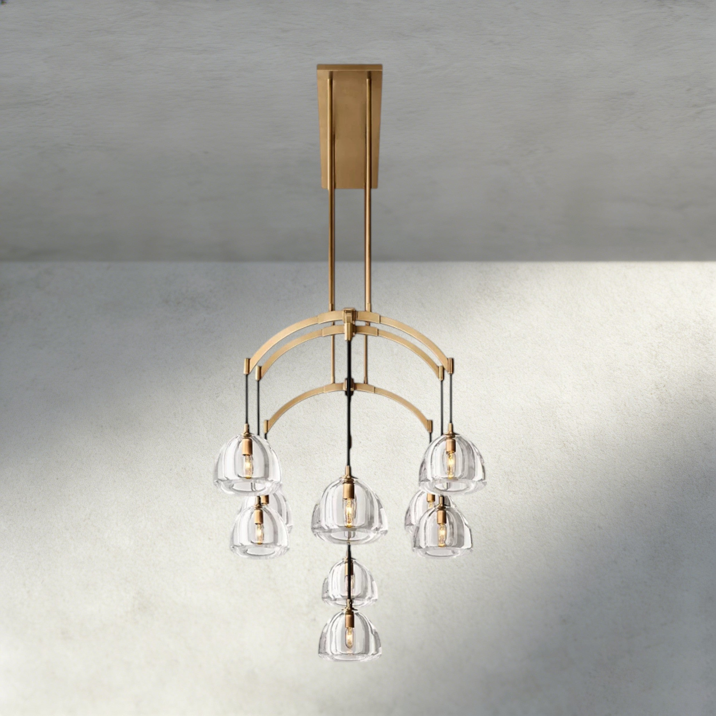 Hemisphere Linear Chandelier 54", 72"