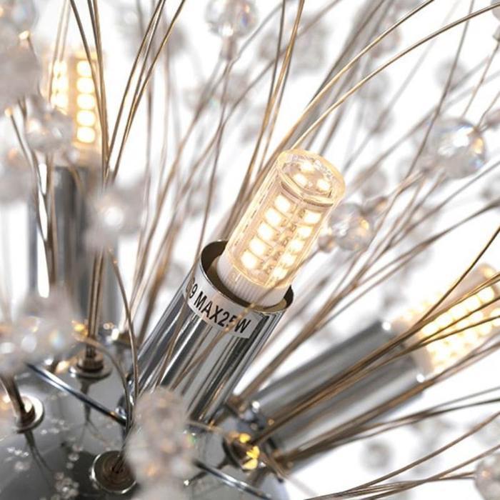 Dandelion Chandelier Sputnik Sphere in Firework Shape Modern Ceiling Light
