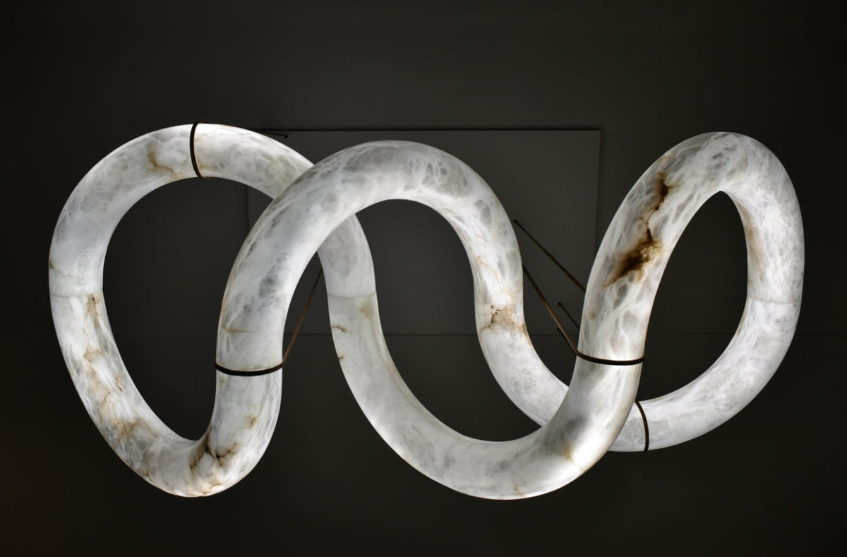 Glacera Designer Inspired Alabaster Chandelier Light for Living Room 35-Inch55-Inch56-Inch70-Inch96-Inchw