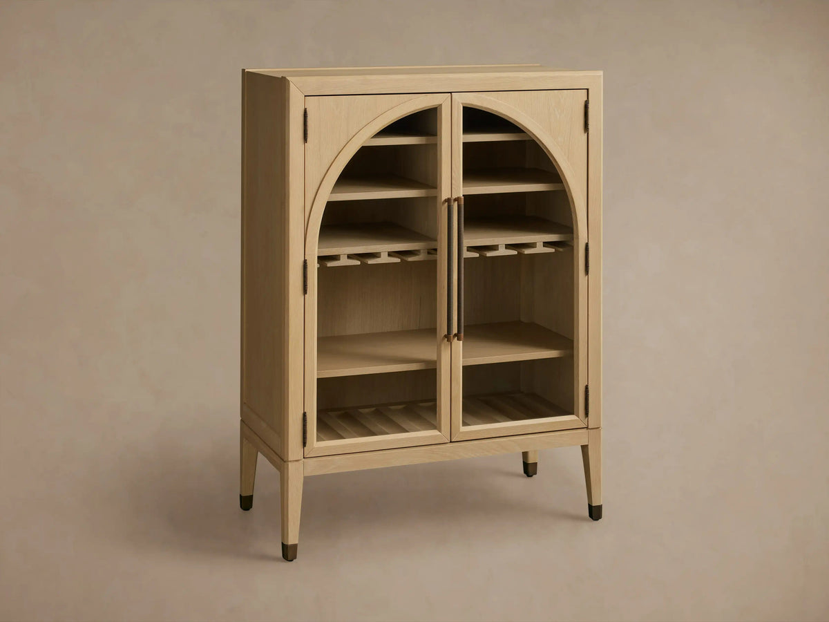 Hattie Low Bar Cabinet in Oak 36-Inchw