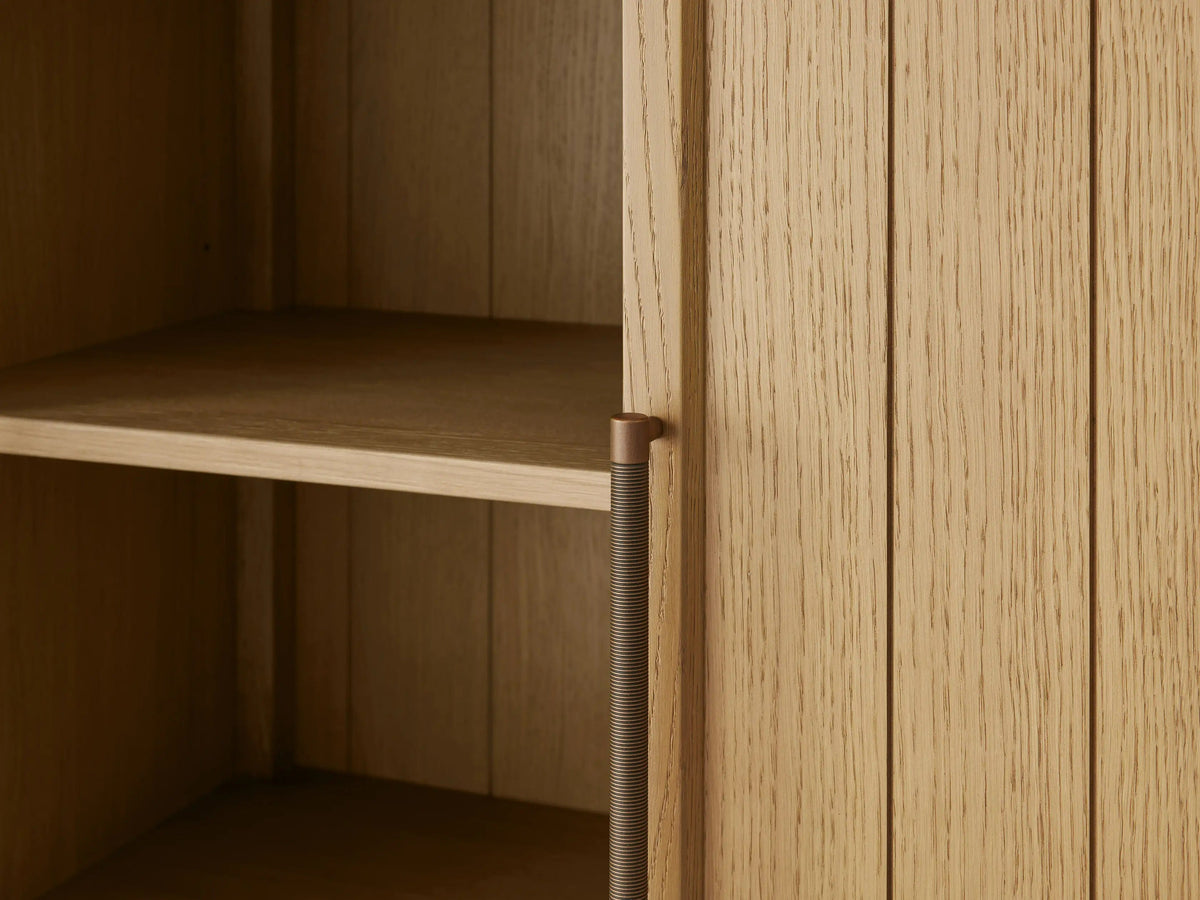 Hattie Accent Cabinet in Oak 36-Inchw 46-Inchw