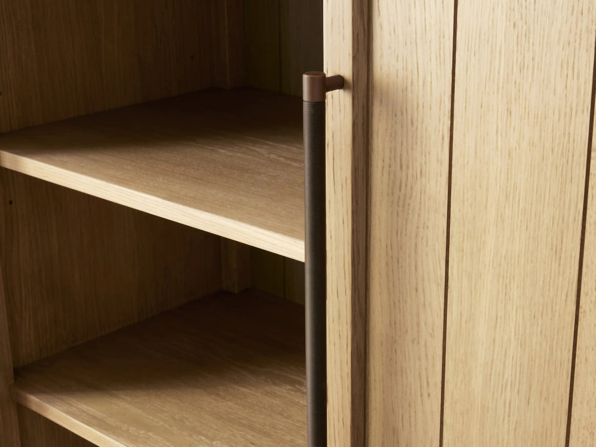 Hattie Accent Cabinet in Oak 36-Inchw 46-Inchw
