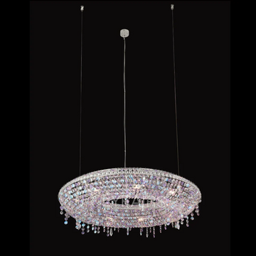 Luxury Circle Colorful Crystal Chandelier