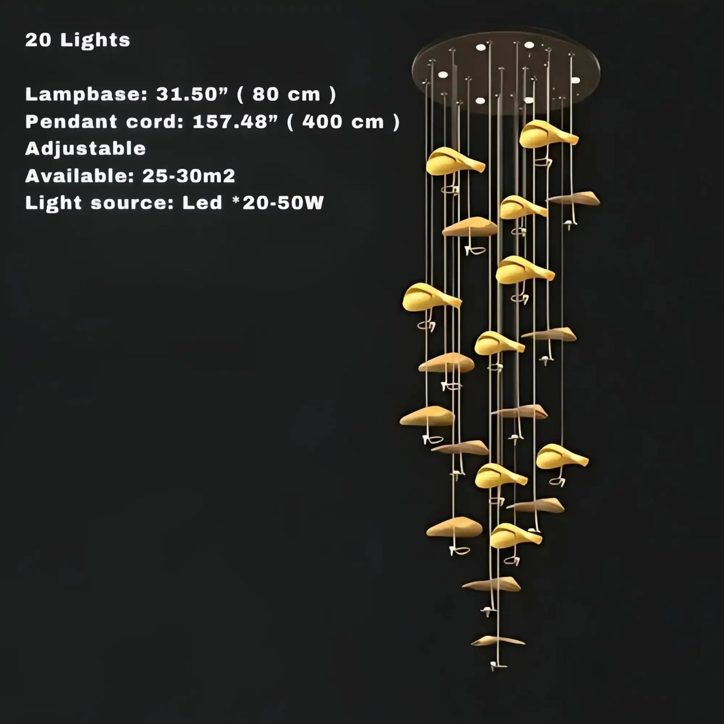 Jenissa Vintage Crystal Staircase Chandelier High Ceiling Luxury Lighting - 3 - LightGoldWarm LightManorlights