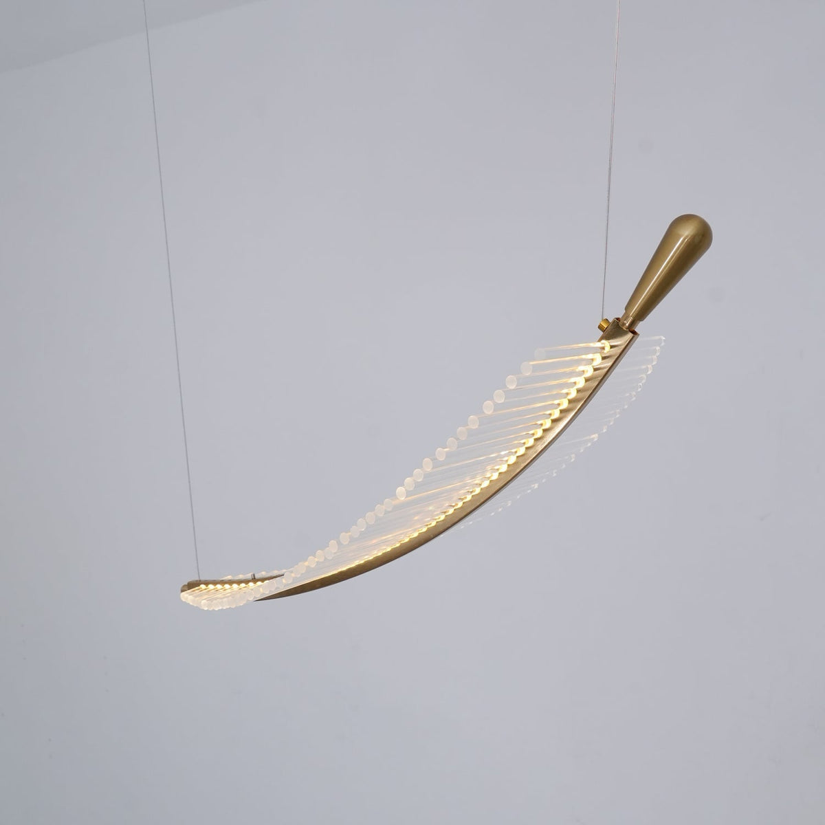 Leaf Crystal Spiral LED Chandelier