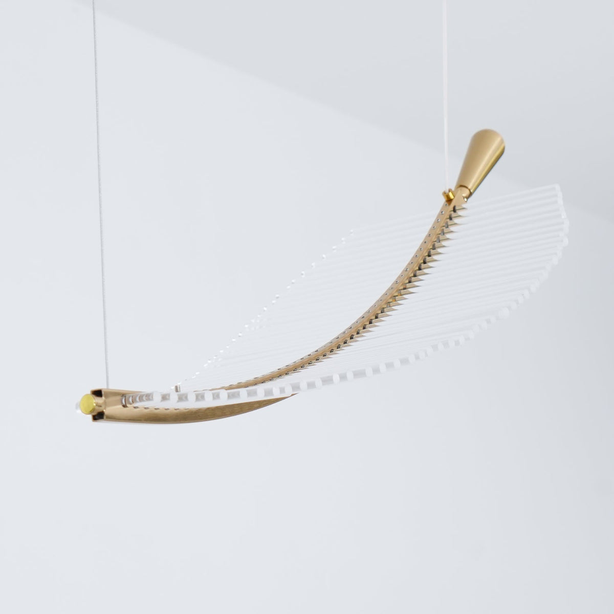 Leaf Crystal Spiral LED Chandelier