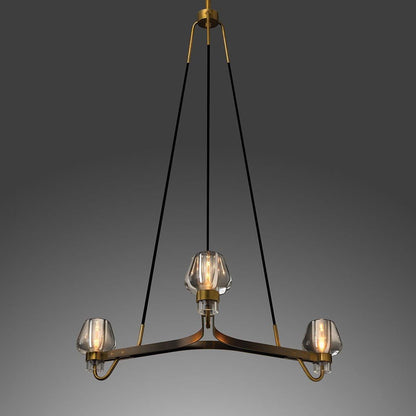 Letitia Crystal Chandelier 3 Light - Manor Lights