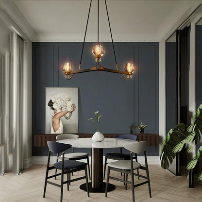 Letitia Crystal Chandelier 3 Light - Manor Lights